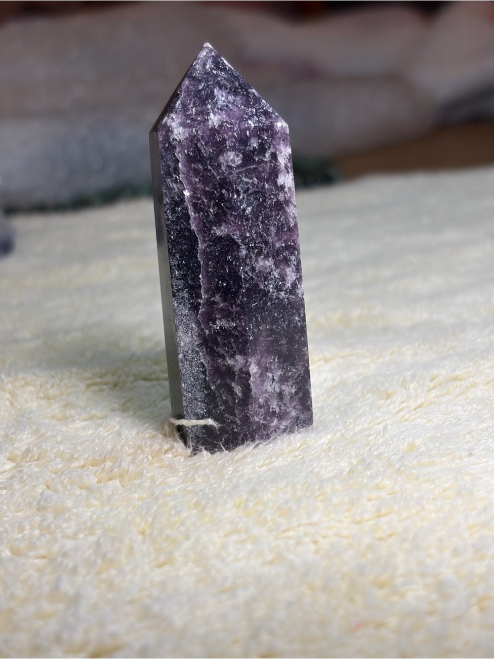 Purple Lepidolite Tower